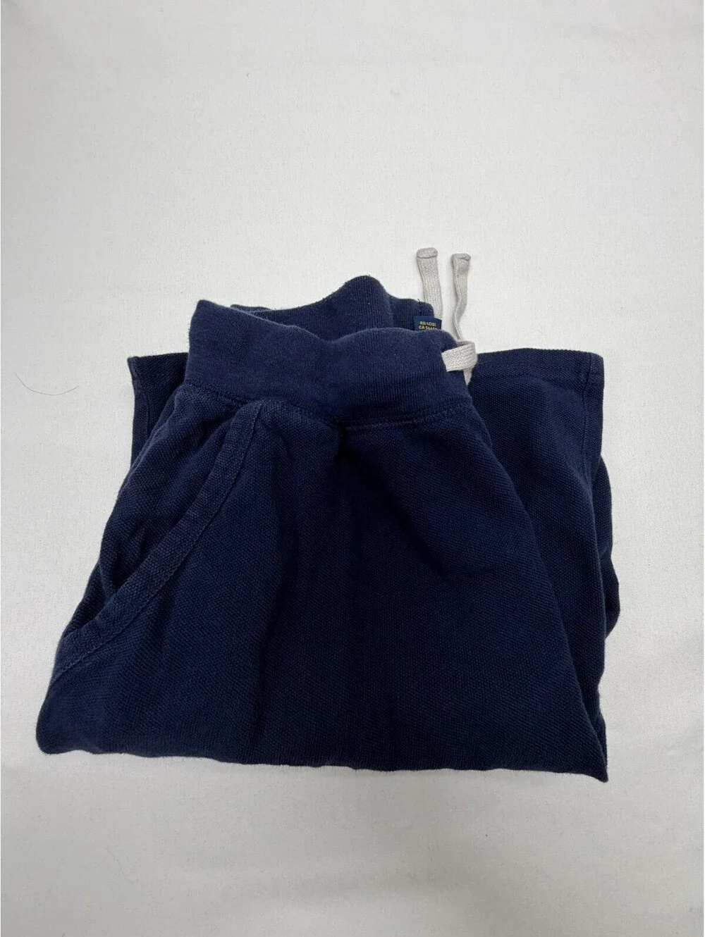 Polo Ralph Lauren Boy's Shorts Sweat Drawstring Knit Mid Rise Logo Size S Blue